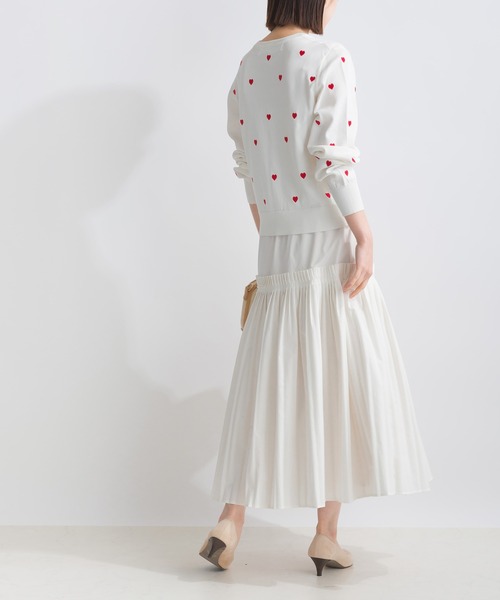 PICCIN(ピッチン)の「プリーツギャザースカート(スカート・レディース・ブラック/オフホワイト・M)」の21枚目の写真