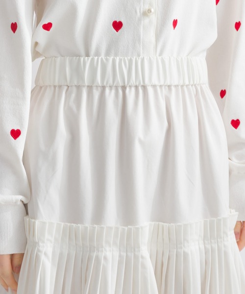 PICCIN(ピッチン)の「プリーツギャザースカート(スカート・レディース・ブラック/オフホワイト・M)」の18枚目の写真