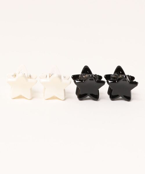 bibmilk(ビブミルク)の「BIBMILK STAR MINI CLIP - 4PCS(バレッタ/ヘアクリップ・キッズ・その他1/その他2/ホワイト系1/ブラック系1/ブラック系2/ブラック系3/ブラウン系1/ブラウン系2/ピンク系1/ピンク系2・ONE SIZE)」の1枚目の写真