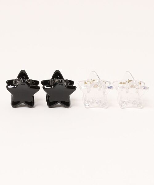 bibmilk(ビブミルク)の「BIBMILK STAR MINI CLIP - 4PCS(バレッタ/ヘアクリップ・キッズ・その他1/その他2/ホワイト系1/ブラック系1/ブラック系2/ブラック系3/ブラウン系1/ブラウン系2/ピンク系1/ピンク系2・ONE SIZE)」の2枚目の写真