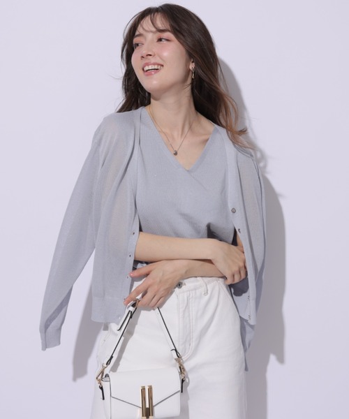 Apuweiser-riche スパンコールニットアンサンブル Apuweiser-riche（アプワイザーリッシェ）の「スパンコールニット