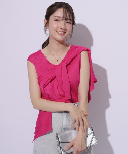 Apuweiser-riche（アプワイザーリッシェ）の「スパンコールニット