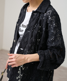 コットンレースカバーオール