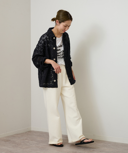 FRAMeWORK（フレームワーク）の「コットンレースカバーオール（カバーオール・レディース・ブラック・FREE）」の7枚目の写真