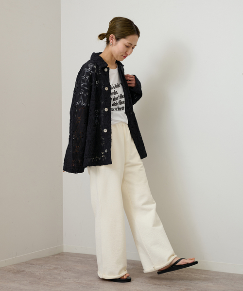 FRAMeWORK（フレームワーク）の「コットンレースカバーオール（カバーオール・レディース・ブラック・FREE）」の6枚目の写真