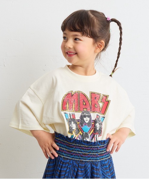 Life Support Products（ライフサポートプロダクツ）の「ロックプリントワイドTシャツ（80～150cm）（Tシャツ/カットソー・キッズ・グレー系その他2/ブラック系1/ブラック系3/ブラック系2/ホワイト系3/グレー系その他/ホワイト系1/ホワイト系2・80/90/95/100/110/120/130/140/150）」の4枚目の写真