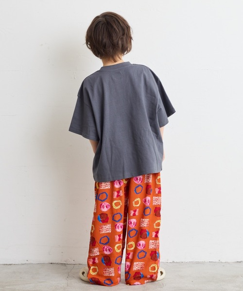 Life Support Products（ライフサポートプロダクツ）の「ロックプリントワイドTシャツ（80～150cm）（Tシャツ/カットソー・キッズ・グレー系その他2/ブラック系1/ブラック系3/ブラック系2/ホワイト系3/グレー系その他/ホワイト系1/ホワイト系2・80/90/95/100/110/120/130/140/150）」の15枚目の写真