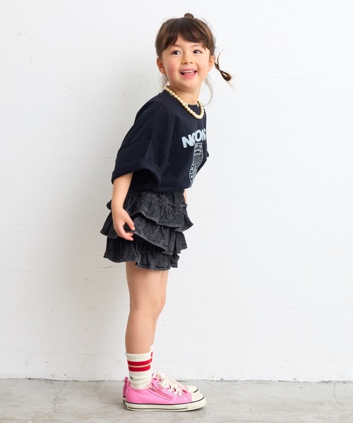 Life Support Products（ライフサポートプロダクツ）の「ロックプリントワイドTシャツ（80～150cm）（Tシャツ/カットソー・キッズ・グレー系その他2/ブラック系1/ブラック系3/ブラック系2/ホワイト系3/グレー系その他/ホワイト系1/ホワイト系2・80/90/95/100/110/120/130/140/150）」の12枚目の写真