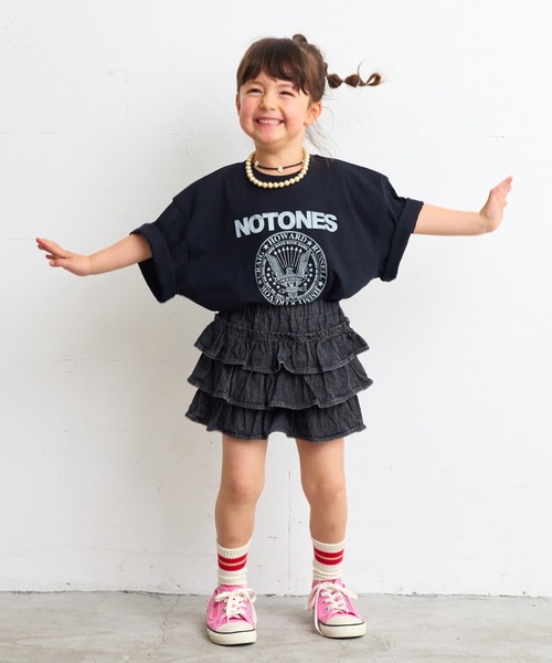 Life Support Products（ライフサポートプロダクツ）の「ロックプリントワイドTシャツ（80～150cm）（Tシャツ/カットソー・キッズ・グレー系その他2/ブラック系1/ブラック系3/ブラック系2/ホワイト系3/グレー系その他/ホワイト系1/ホワイト系2・80/90/95/100/110/120/130/140/150）」の11枚目の写真