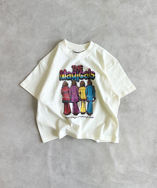 Life Support Products（ライフサポートプロダクツ）の「ロックプリントワイドTシャツ（80～150cm）（Tシャツ/カットソー・キッズ・グレー系その他2/ブラック系1/ブラック系3/ブラック系2/ホワイト系3/グレー系その他/ホワイト系1/ホワイト系2・80/90/95/100/110/120/130/140/150）」の19枚目の写真