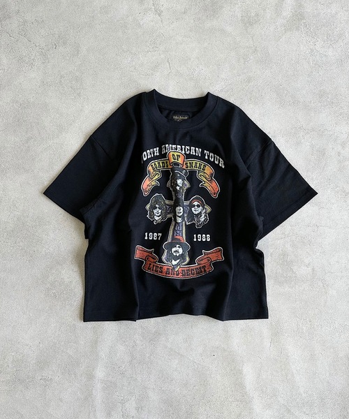 Life Support Products（ライフサポートプロダクツ）の「ロックプリントワイドTシャツ（80～150cm）（Tシャツ/カットソー・キッズ・グレー系その他2/ブラック系1/ブラック系3/ブラック系2/ホワイト系3/グレー系その他/ホワイト系1/ホワイト系2・80/90/95/100/110/120/130/140/150）」の21枚目の写真