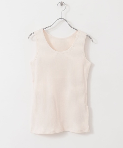 ITEMS URBANRESEARCH(アイテムズ アーバンリサーチ)の「トタンテレコタンクトップ(タンクトップ・レディース・カーキ/グレー系その他/オフホワイト/ホワイト系その他・FREE)」の9枚目の写真