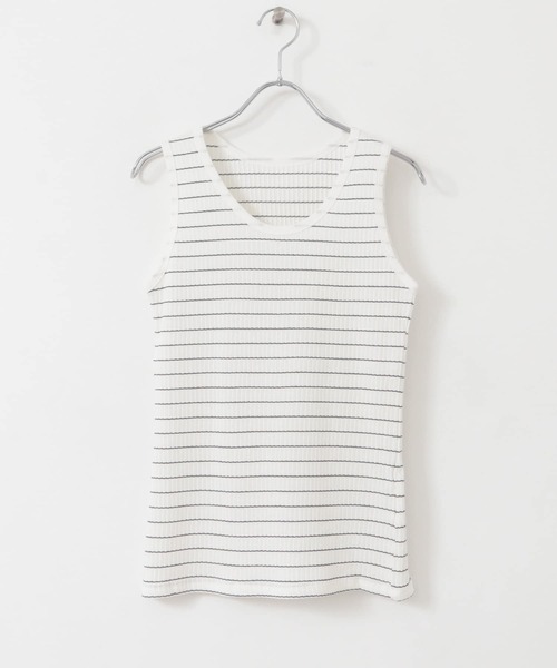 ITEMS URBANRESEARCH(アイテムズ アーバンリサーチ)の「トタンテレコタンクトップ(タンクトップ・レディース・カーキ/グレー系その他/オフホワイト/ホワイト系その他・FREE)」の10枚目の写真