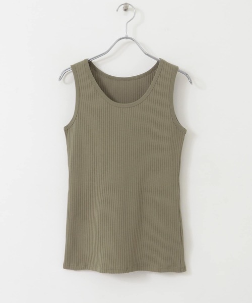 ITEMS URBANRESEARCH(アイテムズ アーバンリサーチ)の「トタンテレコタンクトップ(タンクトップ・レディース・カーキ/グレー系その他/オフホワイト/ホワイト系その他・FREE)」の12枚目の写真