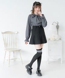 シンプルボウタイシャツブラウス #シワになりにくい