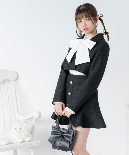 DearMyLoveRose(ディアマイラブローズ)の「シンプルボウタイシャツブラウス #シワになりにくい(シャツ/ブラウス・レディース・ホワイト/ブラック/グレー/ブラック系その他/ホワイト系その他/ベージュ・3L/LL/LARGE/MEDIUM)」の13枚目の写真