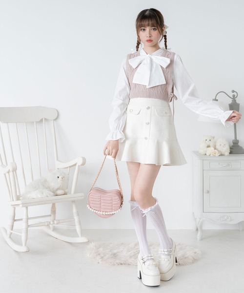 DearMyLoveRose(ディアマイラブローズ)の「シンプルボウタイシャツブラウス #シワになりにくい(シャツ/ブラウス・レディース・ホワイト/ブラック/グレー/ブラック系その他/ホワイト系その他/ベージュ・3L/LL/LARGE/MEDIUM)」の14枚目の写真