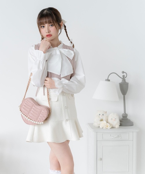 DearMyLoveRose(ディアマイラブローズ)の「シンプルボウタイシャツブラウス #シワになりにくい(シャツ/ブラウス・レディース・ホワイト/ブラック/グレー/ブラック系その他/ホワイト系その他/ベージュ・3L/LL/LARGE/MEDIUM)」の15枚目の写真