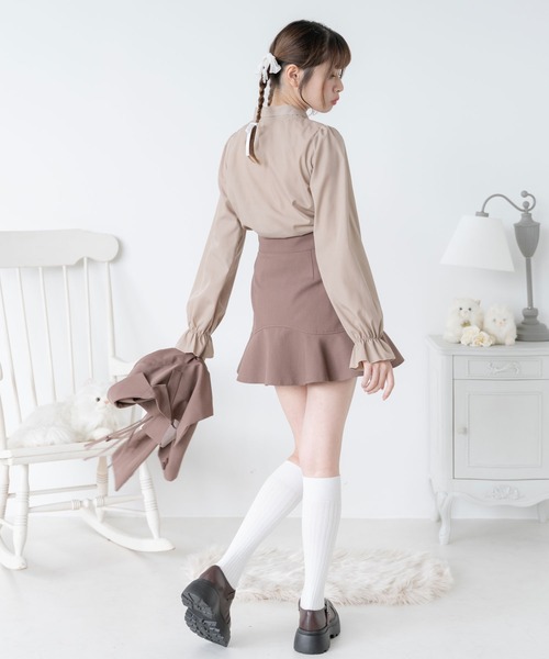 DearMyLoveRose(ディアマイラブローズ)の「シンプルボウタイシャツブラウス #シワになりにくい(シャツ/ブラウス・レディース・ホワイト/ブラック/グレー/ブラック系その他/ホワイト系その他/ベージュ・3L/LL/LARGE/MEDIUM)」の17枚目の写真