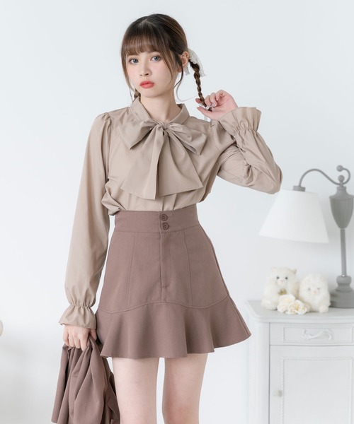 DearMyLoveRose(ディアマイラブローズ)の「シンプルボウタイシャツブラウス #シワになりにくい(シャツ/ブラウス・レディース・ホワイト/ブラック/グレー/ブラック系その他/ホワイト系その他/ベージュ・3L/LL/LARGE/MEDIUM)」の18枚目の写真