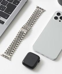 ステンレス製 Apple Watch Band スマートウォッチバンド【38/40/41/42/44/45/49mm対応】