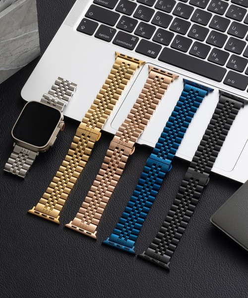 emonique(エモニーク)の「ステンレス製 Apple Watch Band スマートウォッチバンド【38/40/41/42/44/45/49mm対応】(デジタル腕時計・メンズ・ゴールド/ピンクゴールド/ネイビー/シルバー×ゴールド/ブラック/シルバー・38/42)」の7枚目の写真