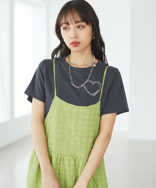 VIS（ビス）の「【洗える】ぽこぽこチェック柄ティアードキャミワンピース（ワンピース・レディース・ブラウン/グリーン/ブラック・FREE）」の22枚目の写真