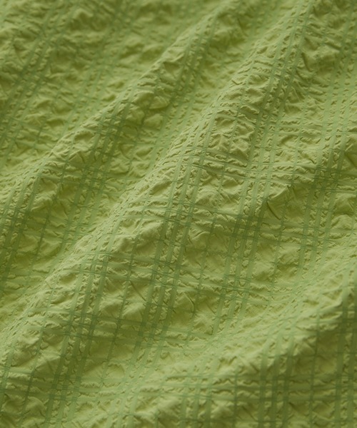 VIS（ビス）の「【洗える】ぽこぽこチェック柄ティアードキャミワンピース（ワンピース・レディース・ブラウン/グリーン/ブラック・FREE）」の5枚目の写真