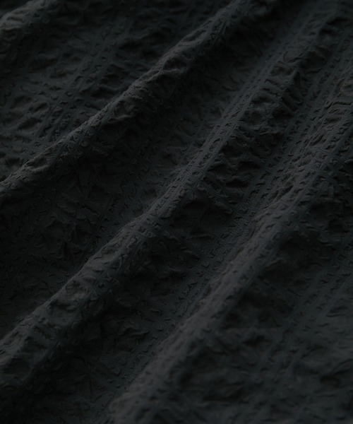 VIS（ビス）の「【洗える】ぽこぽこチェック柄ティアードキャミワンピース（ワンピース・レディース・ブラウン/グリーン/ブラック・FREE）」の6枚目の写真