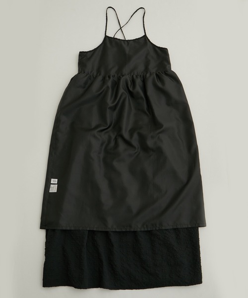 VIS（ビス）の「【洗える】ぽこぽこチェック柄ティアードキャミワンピース（ワンピース・レディース・ブラウン/グリーン/ブラック・FREE）」の7枚目の写真