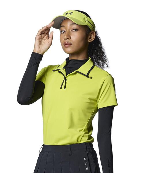【セール】UAアイソチル ショートスリーブ ポロ（ゴルフ/レディース）（ポロシャツ）｜UNDER ARMOUR（アンダーアーマー）
