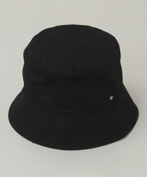 CONVERSE TOKYO（コンバーストウキョウ）の「LOGO TWILL BUCKET HAT（ハット・レディース・ブラック/ホワイト/ブラウン/ピンク・LARGE/SMALL）」の2枚目の写真