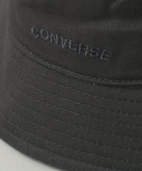 CONVERSE TOKYO（コンバーストウキョウ）の「LOGO TWILL BUCKET HAT（ハット・レディース・ブラック/ホワイト/ブラウン/ピンク・LARGE/SMALL）」の7枚目の写真