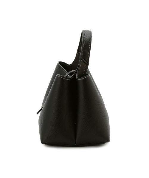 Mila Owen(ミラオーウェン)の「ワンハンドルミニトートバッグ(ショルダーバッグ・レディース・キャメル/アイボリー/ブラック/オレンジ・FREE)」の6枚目の写真