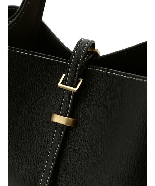 Mila Owen(ミラオーウェン)の「ワンハンドルミニトートバッグ(ショルダーバッグ・レディース・キャメル/アイボリー/ブラック/オレンジ・FREE)」の7枚目の写真