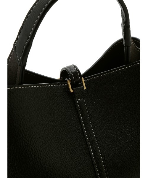 Mila Owen(ミラオーウェン)の「ワンハンドルミニトートバッグ(ショルダーバッグ・レディース・キャメル/アイボリー/ブラック/オレンジ・FREE)」の8枚目の写真