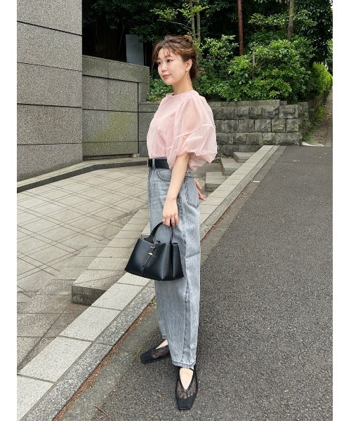 Mila Owen(ミラオーウェン)の「ワンハンドルミニトートバッグ(ショルダーバッグ・レディース・キャメル/アイボリー/ブラック/オレンジ・FREE)」の19枚目の写真