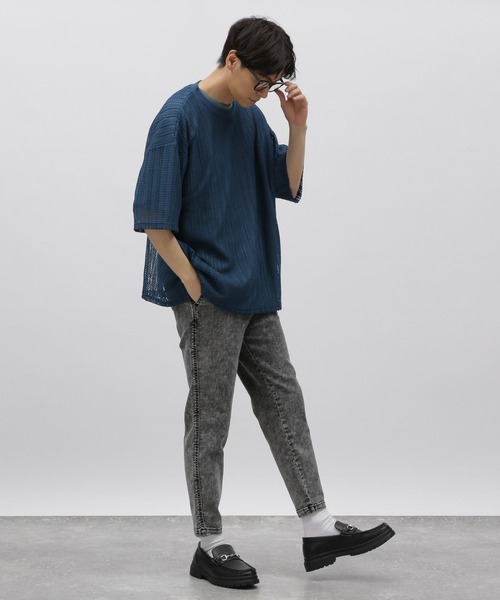 LAKOLE（ラコレ）の「ストレッチデニムスキニーパンツ / 111927（デニムパンツ・メンズ・グレー/ネイビー/ブラック・SMALL/MEDIUM/LARGE）」の4枚目の写真