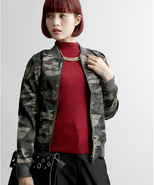 WEGO（ウィゴー）の「WEGO/MA-1（ミリタリージャケット・レディース・インディゴブルー/その他1・FREE）」の2枚目の写真