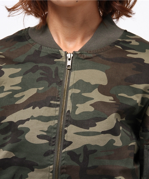 WEGO（ウィゴー）の「WEGO/MA-1（ミリタリージャケット・レディース・インディゴブルー/その他1・FREE）」の4枚目の写真