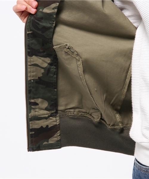 WEGO（ウィゴー）の「WEGO/MA-1（ミリタリージャケット・レディース・インディゴブルー/その他1・FREE）」の8枚目の写真