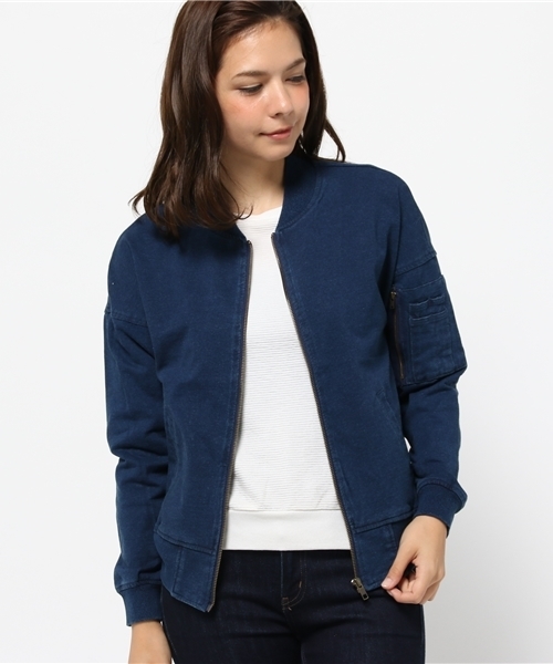 WEGO（ウィゴー）の「WEGO/MA-1（ミリタリージャケット・レディース・インディゴブルー/その他1・FREE）」の14枚目の写真