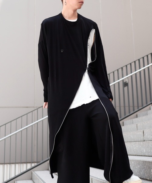 AFYF（エーエフワイエフ）の「AFYF EXTRA DRAGON ZIP T/ビッグシルエット エクストラ ドラゴンジップ Tシャツ（Tシャツ/カットソー・メンズ・ブラック系その他/グリーン系その他/ブラック系その他2・FREE）」の3枚目の写真