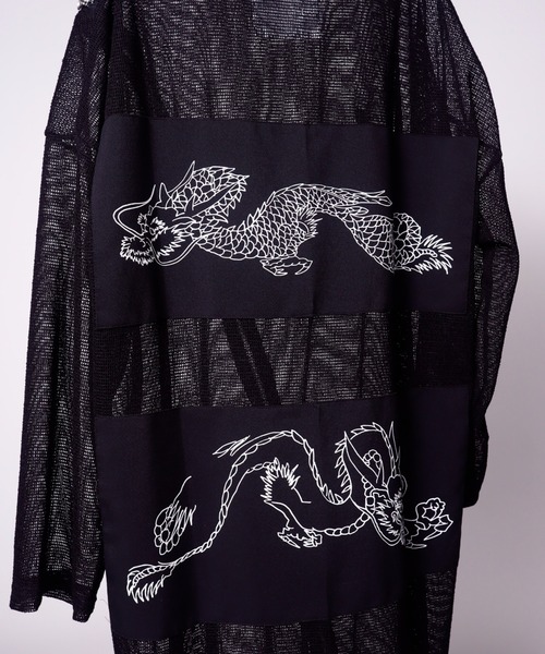 AFYF（エーエフワイエフ）の「AFYF EXTRA DRAGON ZIP T/ビッグシルエット エクストラ ドラゴンジップ Tシャツ（Tシャツ/カットソー・メンズ・ブラック系その他/グリーン系その他/ブラック系その他2・FREE）」の4枚目の写真