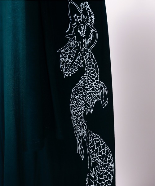 AFYF（エーエフワイエフ）の「AFYF EXTRA DRAGON ZIP T/ビッグシルエット エクストラ ドラゴンジップ Tシャツ（Tシャツ/カットソー・メンズ・ブラック系その他/グリーン系その他/ブラック系その他2・FREE）」の20枚目の写真