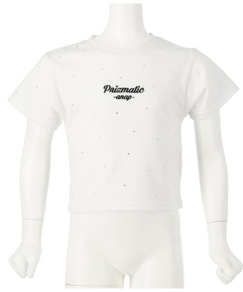 セール】ドットラインストーンTシャツ（Tシャツ/カットソー