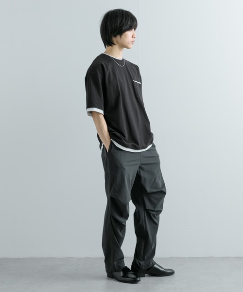 SENSE OF PLACE by URBAN RESEARCH（センスオブプレイスバイアーバンリサーチ）の「トラックスラックスパンツ（スラックス・メンズ・チャコールグレー/ライトグレー・MEDIUM/LARGE）」の3枚目の写真