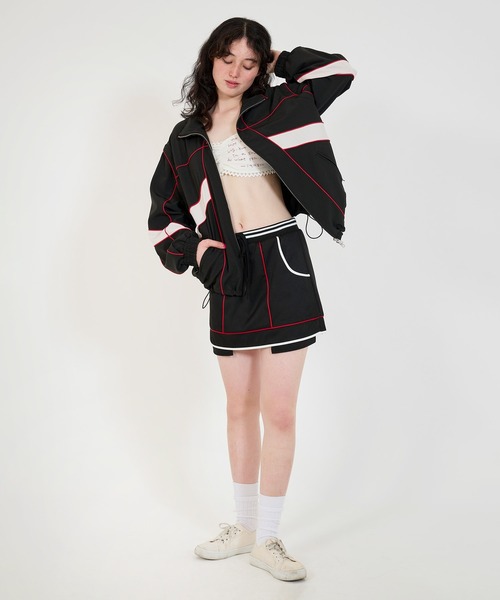 TINA:JOJUN(ティーナジョジュン)の「刺繍入り ニットビスチェ TINA:JOJUN(チューブトップ・レディース・グレー/ホワイト・M)」の4枚目の写真