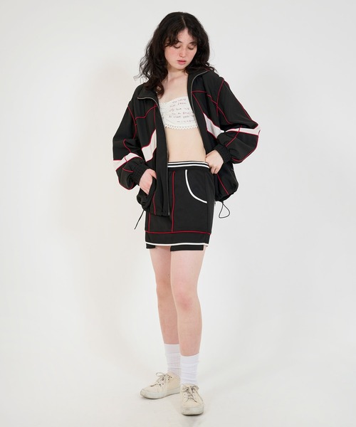TINA:JOJUN(ティーナジョジュン)の「刺繍入り ニットビスチェ TINA:JOJUN(チューブトップ・レディース・グレー/ホワイト・M)」の5枚目の写真