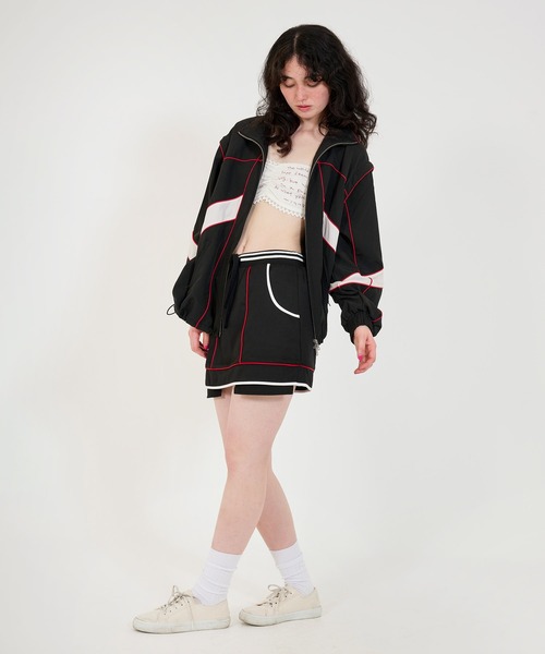 TINA:JOJUN(ティーナジョジュン)の「刺繍入り ニットビスチェ TINA:JOJUN(チューブトップ・レディース・グレー/ホワイト・M)」の6枚目の写真
